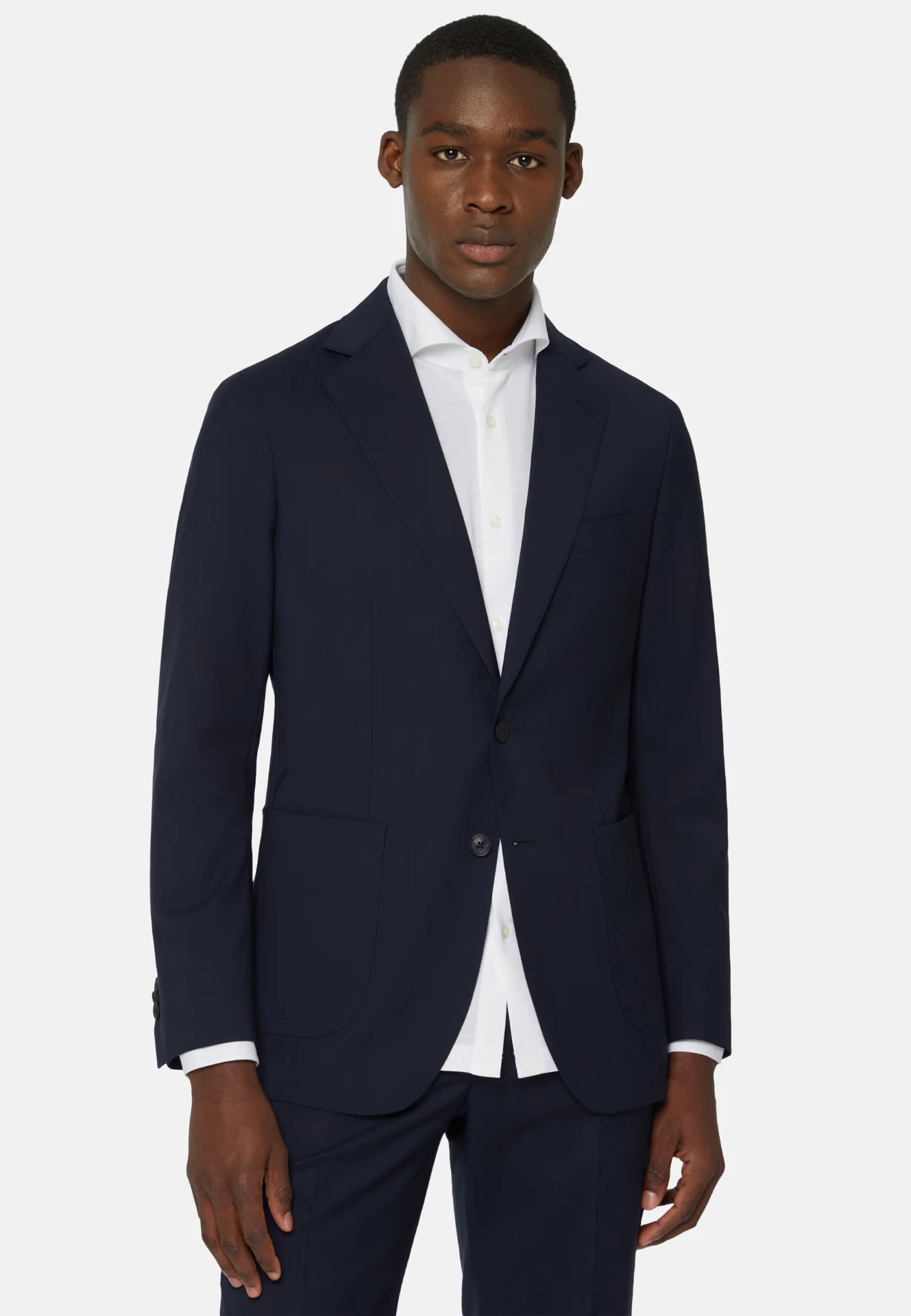 BOGGI Milano B Aria Wool Jacket — Azul Marino