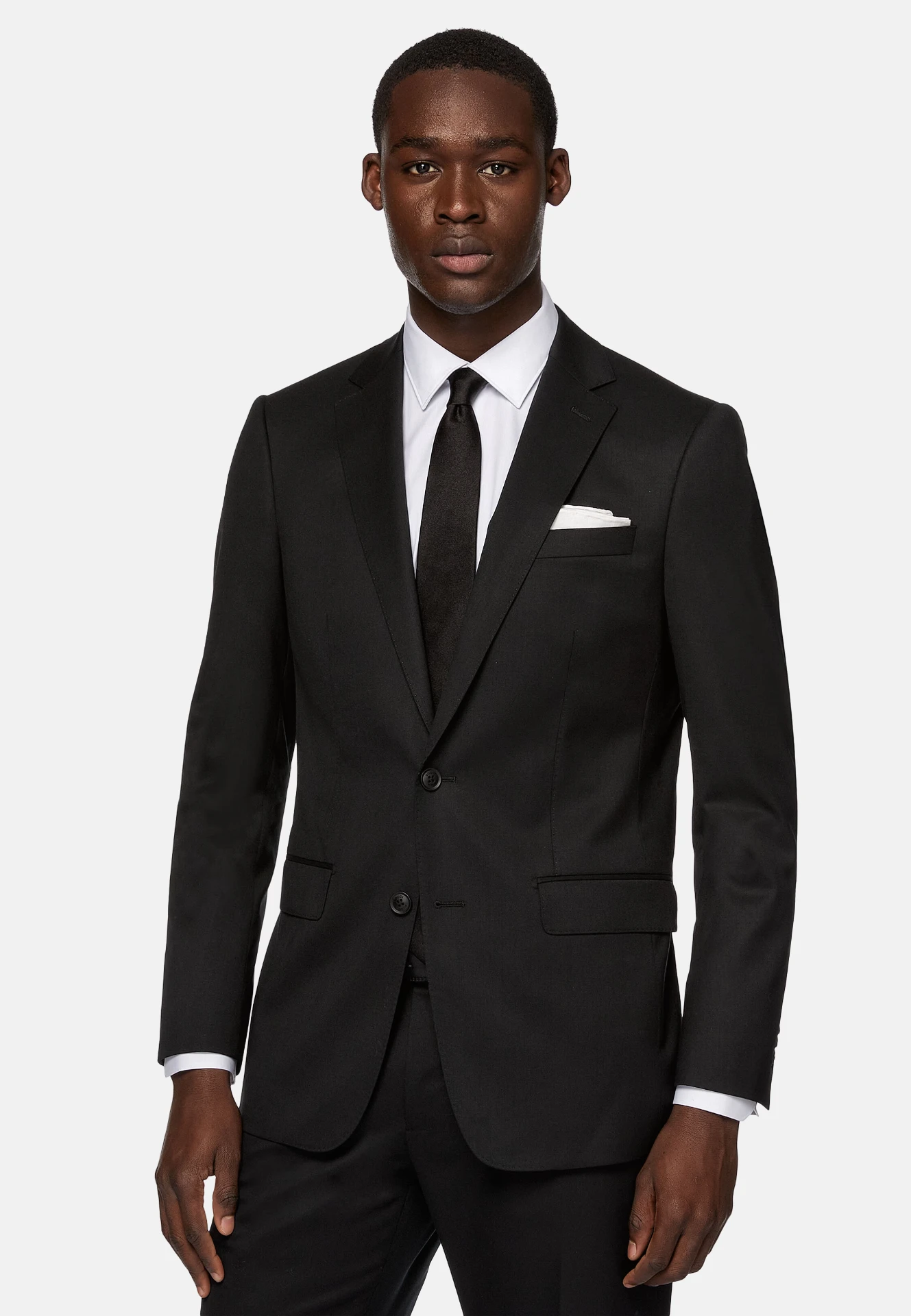 BOGGI Milano Stretch Wool Suit — Negro